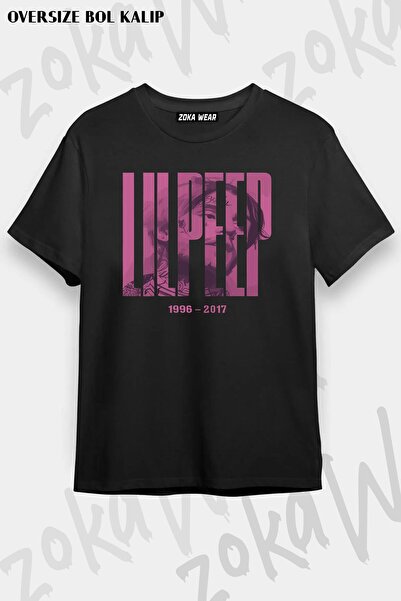 ZOKAWEAR Μπλουζάκι με στάμπα Unisex Oversize Rose Lil Peep Design