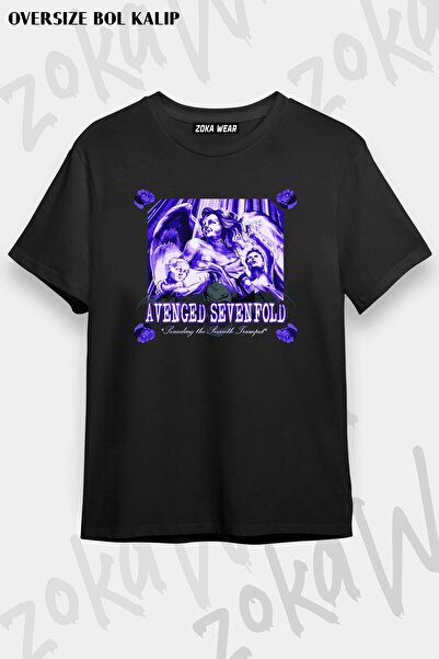 ZOKAWEAR Μπλουζάκι με στάμπα Unisex Oversize Avenged Sevenfold 5 Design