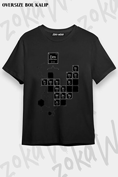 ZOKAWEAR تي شيرت مطبوع بتصميم كبير الحجم للجنسين من Roleplay Dnd Science