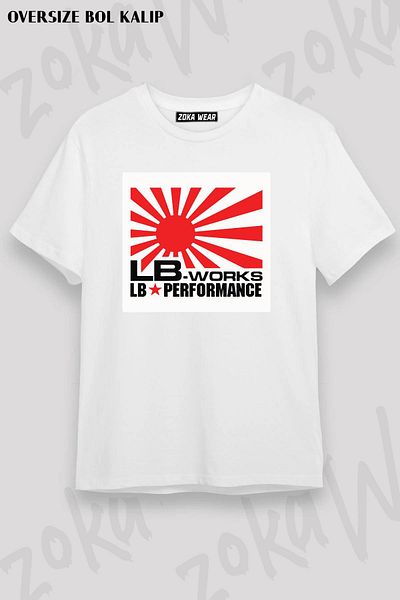 ZOKAWEAR Μπλουζάκι με στάμπα Unisex Oversize Liberty walk LB Performance Design
