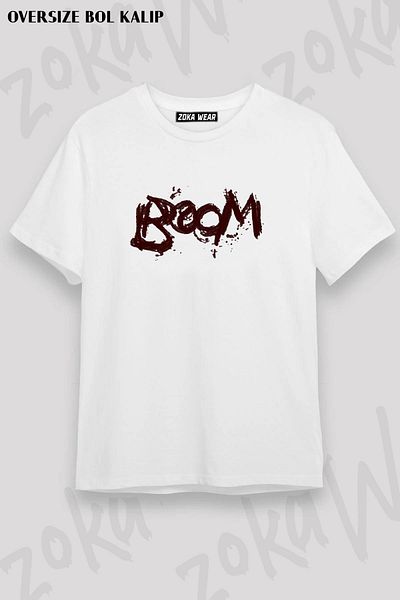 ZOKAWEAR Τυπωμένο μπλουζάκι Unisex Oversize Mold Boom με λογότυπο