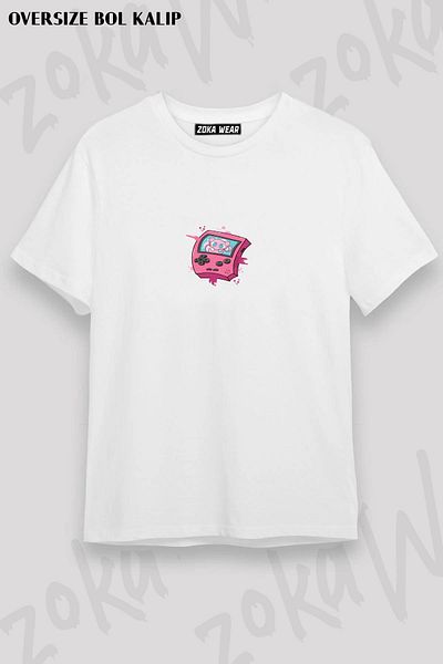 ZOKAWEAR Μπλουζάκι Unisex Oversize Fit νέας σχεδίασης με στάμπα