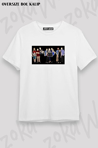 ZOKAWEAR تيشيرت مطبوع بتصميم عصري للعائلة مقاس كبير للجنسين