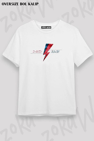 ZOKAWEAR Μπλουζάκι με στάμπα Unisex Oversize με σχέδιο David Bowie
