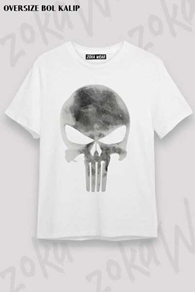ZOKAWEAR Unisex Oversize kroj Mold Punisher Logo Design Štampano majica