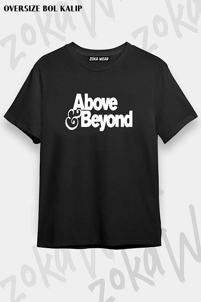 ZOKAWEAR Μπλουζάκι με στάμπα Unisex Oversize Above And Beyond Design