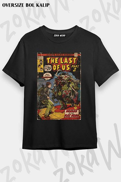 ZOKAWEAR The Last Of Us 2 Rat King Fan Art μοτίβο Unisex Oversize Tshirt