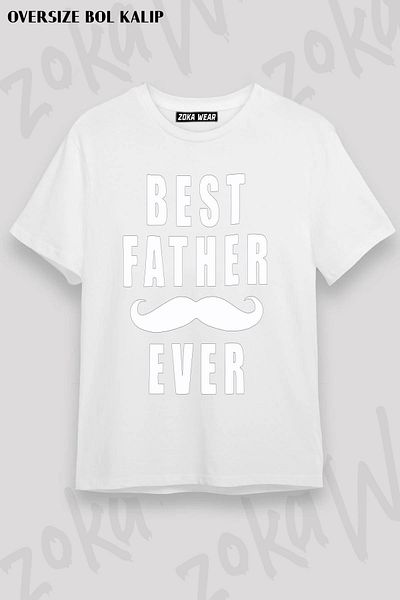 ZOKAWEAR Μπλουζάκι με στάμπα Unisex Oversize για την Ημέρα του Πατέρα