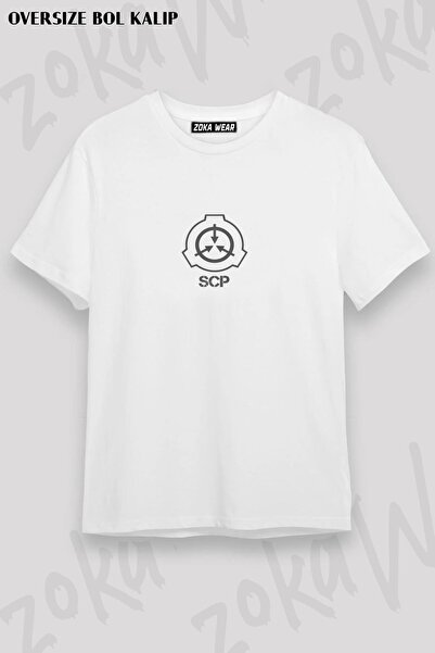 ZOKAWEAR Tricou imprimat unisex oversize Scp Foundation Symbol Design