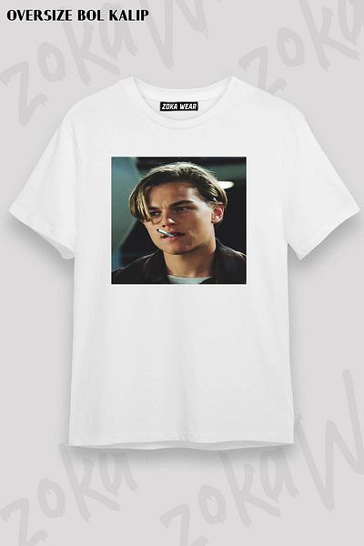 ZOKAWEAR Μπλουζάκι με στάμπα Unisex Oversize Leonardo Dicaprio2 Design