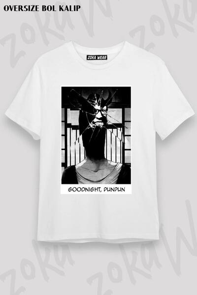 ZOKAWEAR تيشيرت كبير الحجم للجنسين بنمط Goodnight، Punpun