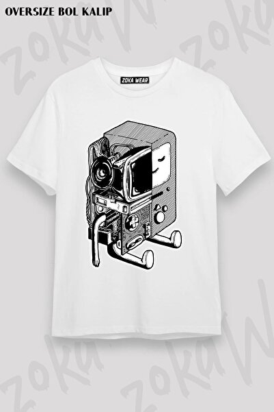 ZOKAWEAR Μπλουζάκι Unisex Oversize Bmo Adventure Time Inspired Art Printed