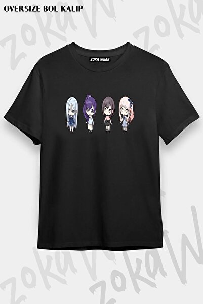 ZOKAWEAR Μπλουζάκι με στάμπα Unisex Oversize Nightcord Horse Design