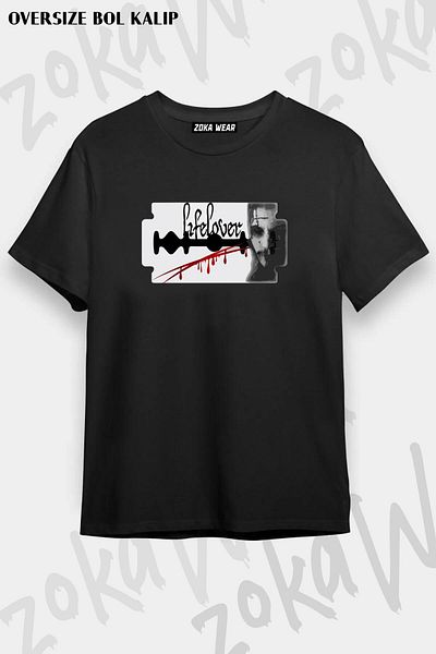 ZOKAWEAR Μπλουζάκι με στάμπα Unisex Oversize Fit Lifelover Design