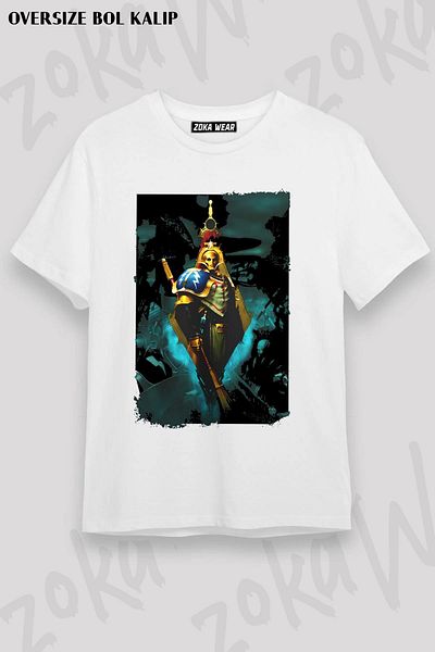 ZOKAWEAR Tricou unisex oversize cu imprimeu Warhammer Design
