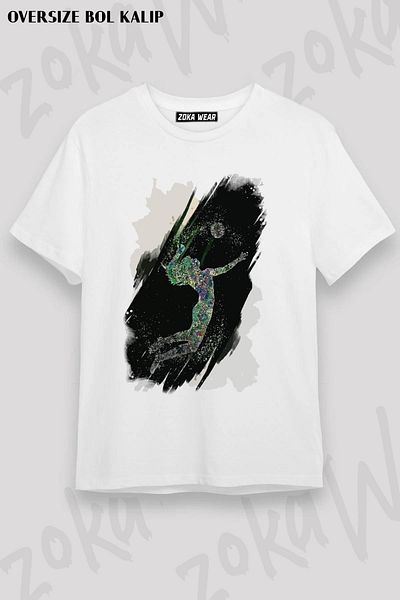 ZOKAWEAR Μπλουζάκι με στάμπα Unisex Oversize Volleyball Volleyball v3 Design