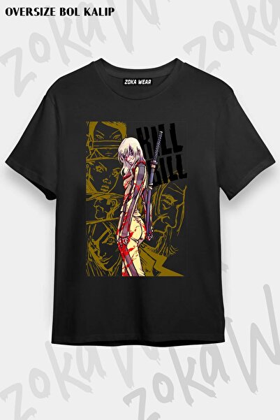 ZOKAWEAR Unisex Oversize Fit Kill Bill Custom Design Printed Tshirt