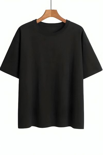 Frisson Printed Crew Neck Oversize Cotton T-Shirt