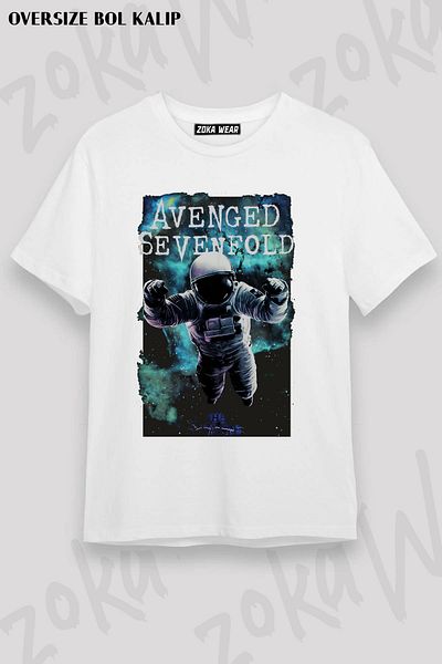 ZOKAWEAR Μπλουζάκι με στάμπα Unisex Oversize Avenged Sevenfold 6 Design