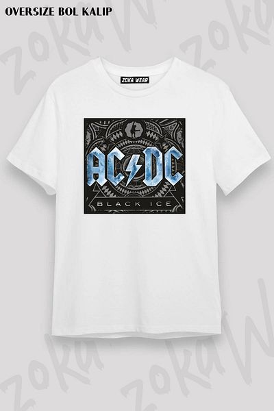 ZOKAWEAR Μπλουζάκι με στάμπα Unisex Oversize Ac dc Design