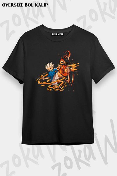ZOKAWEAR Μπλουζάκι Inazuma Eleven Axel Blaze με εμπριμέ Unisex Oversize