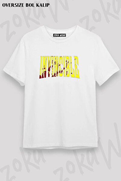 ZOKAWEAR Μπλουζάκι με στάμπα Unisex Oversize Invincible Blood Stained Design