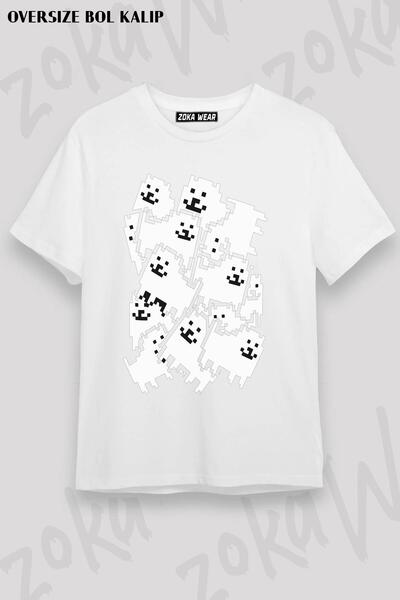 ZOKAWEAR Unisex Oversize Mold Undertale ενοχλητικό σκυλί με στάμπα μπλουζάκι