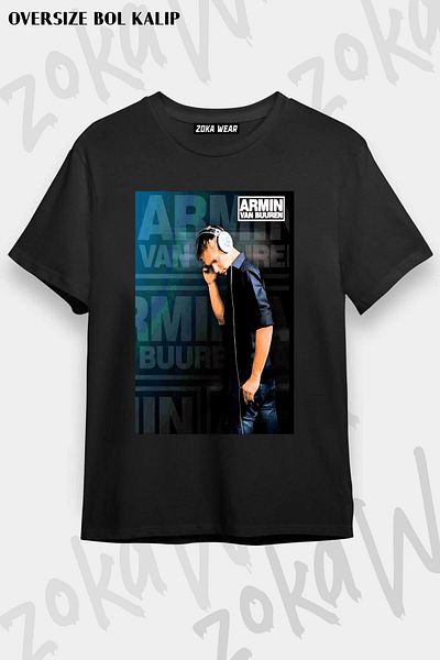 ZOKAWEAR Μπλουζάκι με στάμπα Unisex Oversize Armin Van Buuren v2 Design