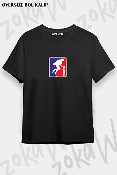 ZOKAWEAR Μπλουζάκι με στάμπα Unisex Oversize Scuba Diving Nba Design