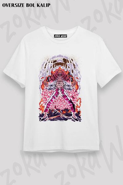 ZOKAWEAR Tricou unisex oversize cu imprimeu Doflamingo One Piece Design