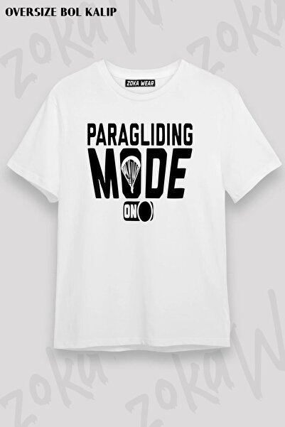 ZOKAWEAR Tricou unisex oversize cu parapanta v2 cu imprimeu