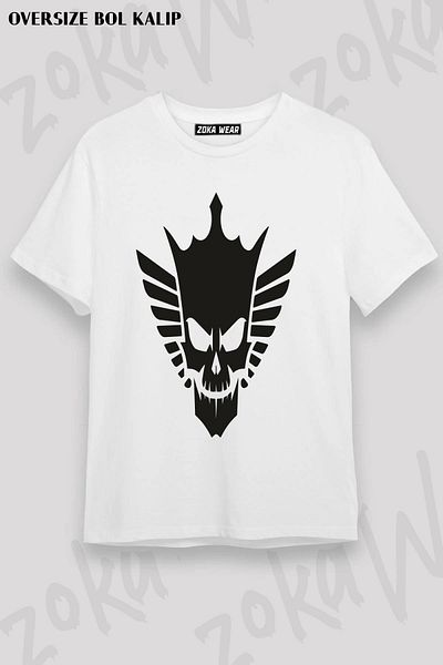 ZOKAWEAR Μπλουζάκι με στάμπα Unisex Oversize American Nightmare Design