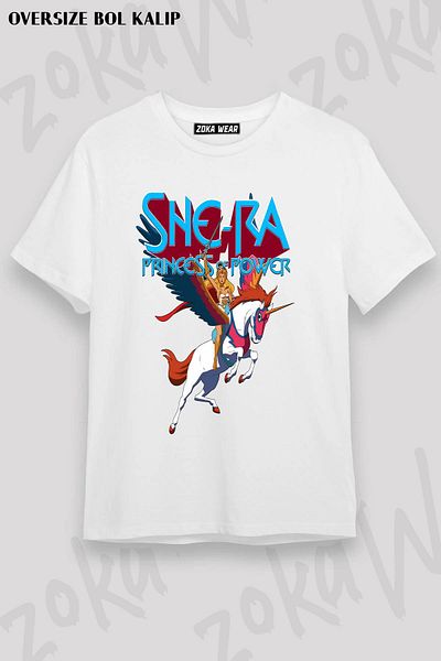 ZOKAWEAR Μπλουζάκι με στάμπα Unisex Oversize She ra Design