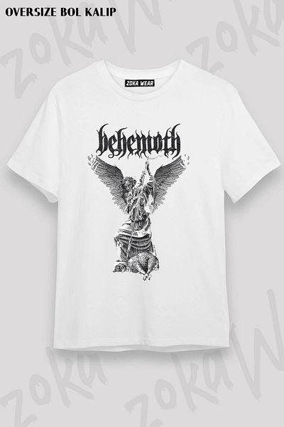 ZOKAWEAR Μπλουζάκι με στάμπα Unisex Oversize Fit Behemoth Design