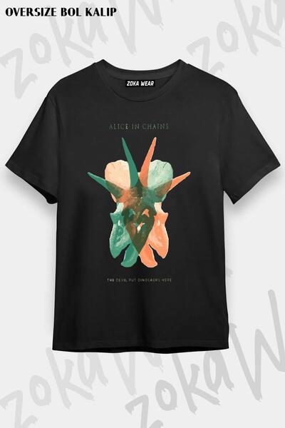 ZOKAWEAR Унісекс Oversize Калібр Alice In Chains Спеціальний v2 Дизайн Друков...