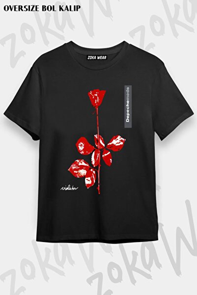 ZOKAWEAR Tricou unisex oversize cu imprimeu Depeche Mode v4 Design