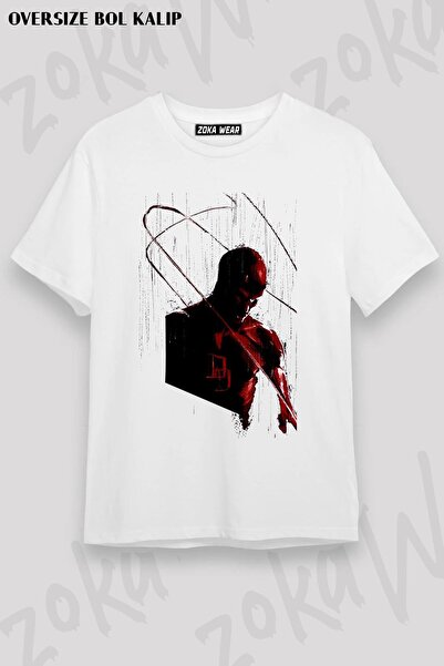 ZOKAWEAR Unisex Oversize kroj Mold Daredevil 3 Design Štampano majica