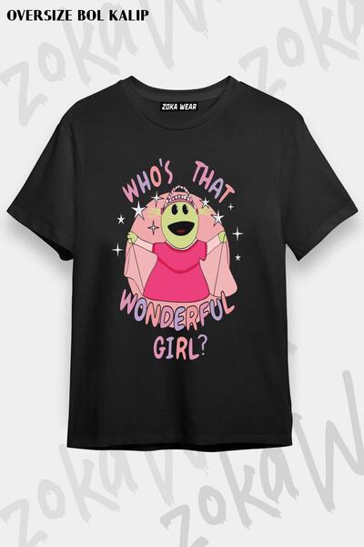 ZOKAWEAR Unisex Oversize Nanalan - Who's That Wonderful Design Printed T-Shirt
