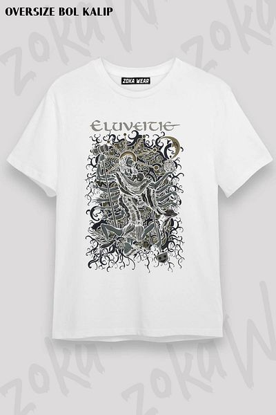 ZOKAWEAR Μπλουζάκι με στάμπα Unisex Oversize Eluveitie v2 Design