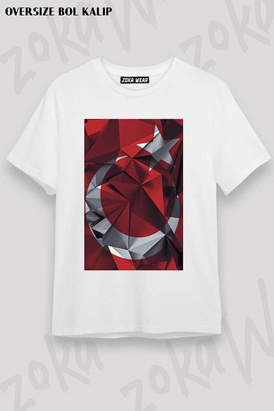 ZOKAWEAR Μπλουζάκι με στάμπα Unisex Oversize Türkiye Special Design