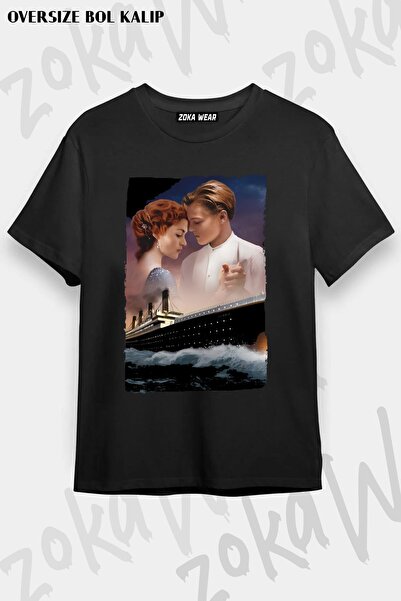 ZOKAWEAR Μπλουζάκι με στάμπα Unisex Oversize Fit Titanic Design
