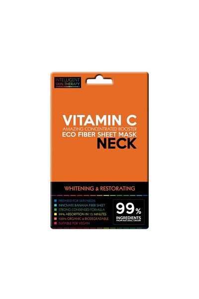 Intelligent Skin Therapy Whitening & Restorating Neck Eco Fiber Sheet Mask Vitamin C