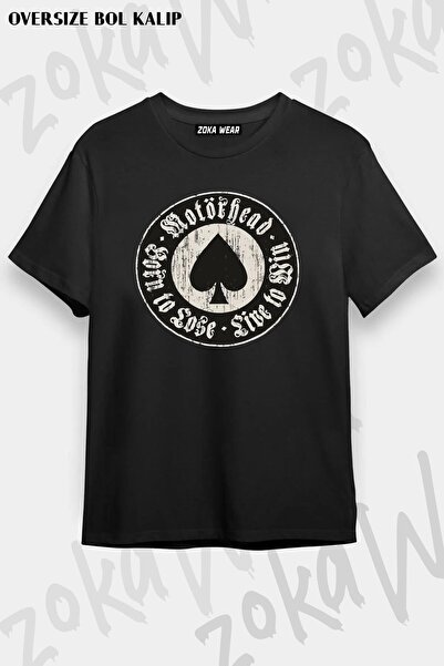 ZOKAWEAR Tricou unisex oversize cu imprimeu Motörhead Design