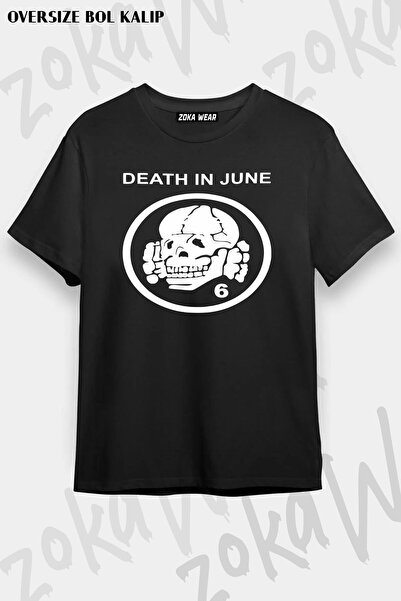 ZOKAWEAR Unisex Oversize Mold Death In June 2 Σχέδιο εμπριμέ μπλουζάκι