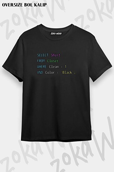 ZOKAWEAR Unisex Oversize SQL Προγραμματιστές DBA και DBA Admins εμπριμέ μπλου...