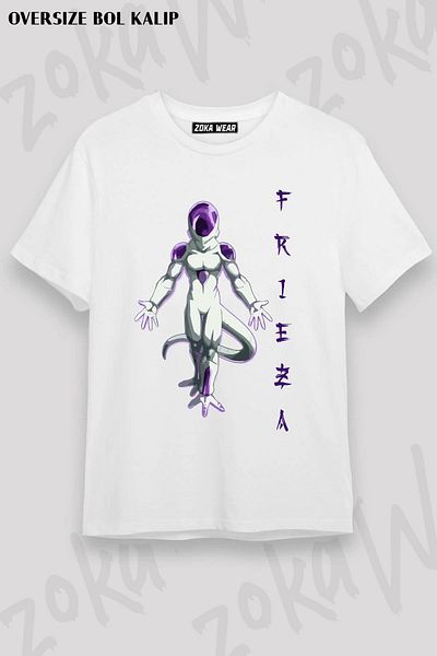 ZOKAWEAR Μπλουζάκι με στάμπα Unisex Oversize Frieza Art Style Design