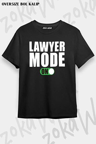 ZOKAWEAR Unisex Oversize Fit Lawyer Lawyer Mode Ten Design Printed Tshirt