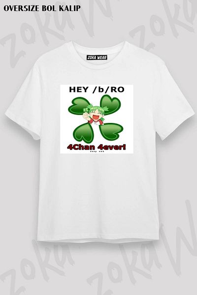 ZOKAWEAR Μπλουζάκι με στάμπα Unisex Oversize 4chan Design