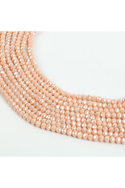 yfhobi 1 Dizi (80-85 Adet) - 6 mm Yassı Kristal Cam Boncuk Dizisi Mat Janjanl...