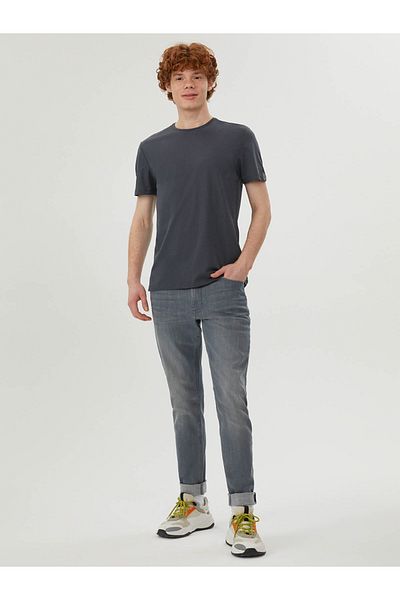 Loft Ανδρικό μπλουζάκι Regular Fit Anthracite Lf2029278